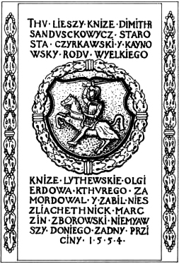 Historia Halszki - Kościół św.Mikołaja Jaromierz-płyta nagrobna