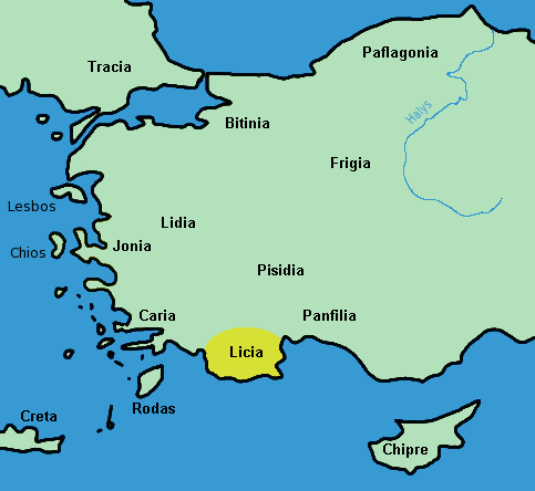 Licja-mapa