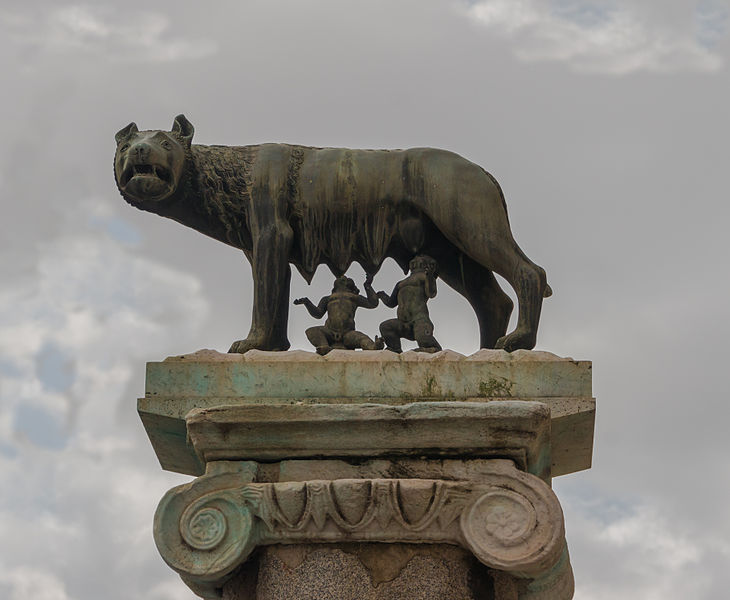 Mity o założeniu Rzymu - wilczyca Kapitolińska