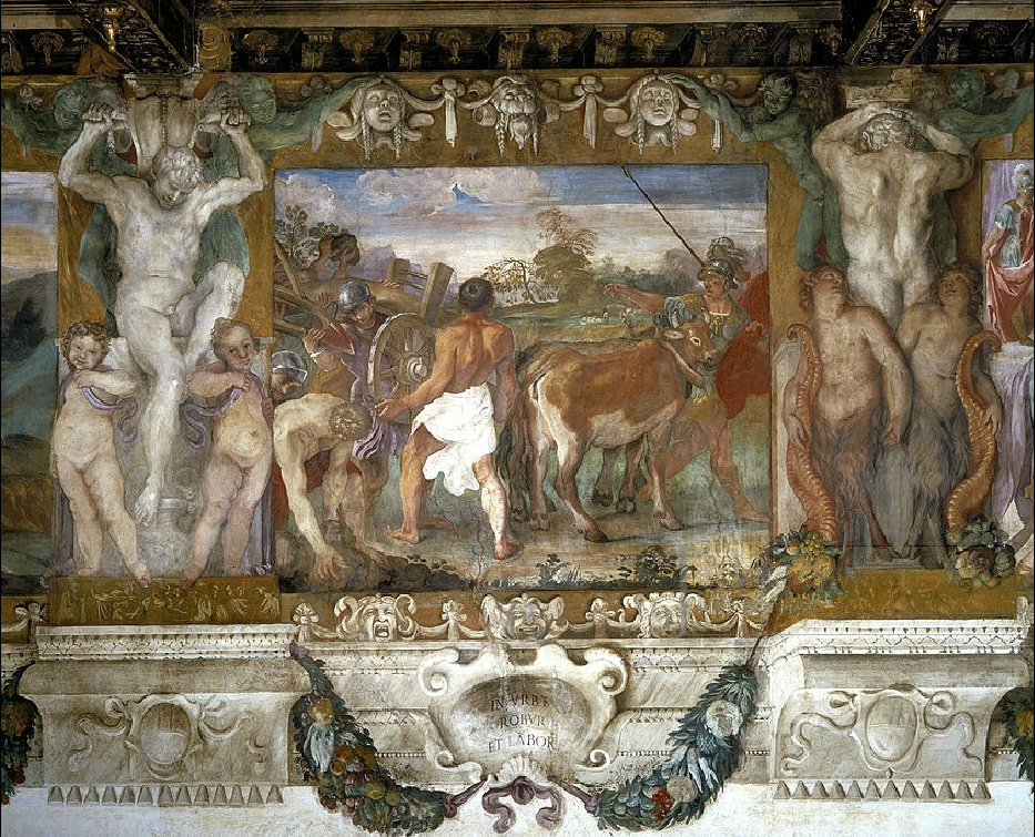 mity o założeniu Rzymu - Romulus orze granice miasta