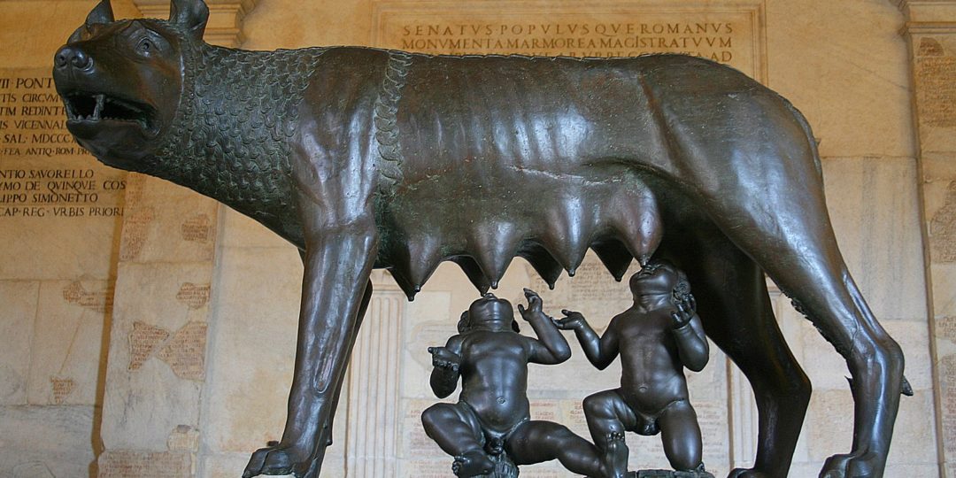 mity o założeniu Rzymu - wilczyca kapitolińska
