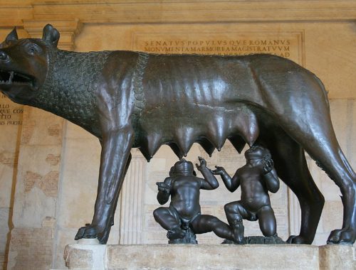 mity o założeniu Rzymu - wilczyca kapitolińska