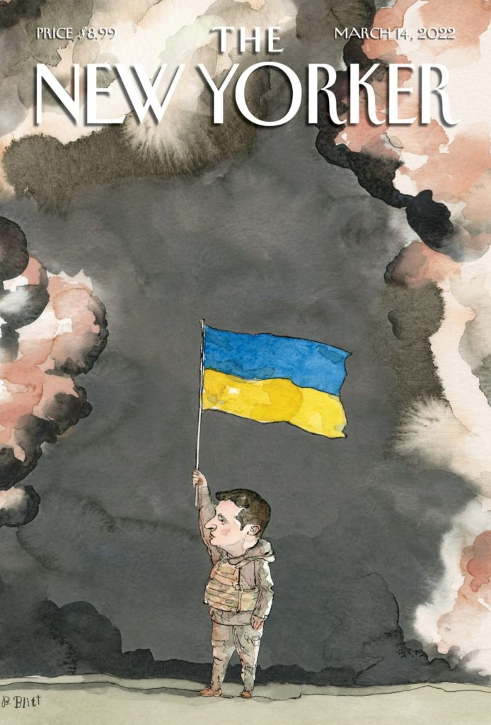 Ukraina w ogniu - okładka New Yorker