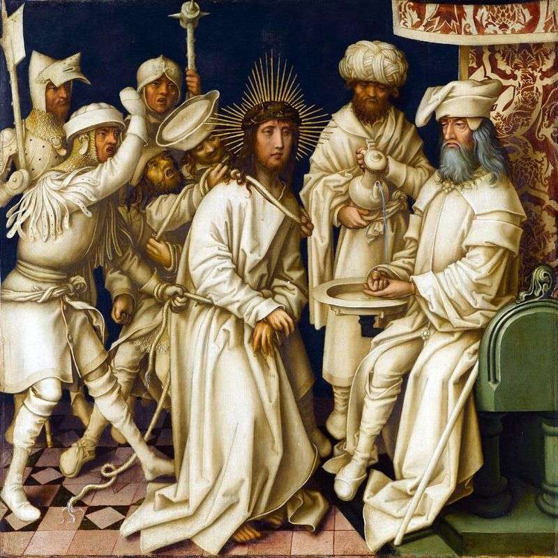 Wielki Piątek, Chrystus przed Piłatem, Hans Holbein
